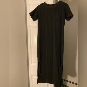 Everlane Cotton Maxi Dress in Navy